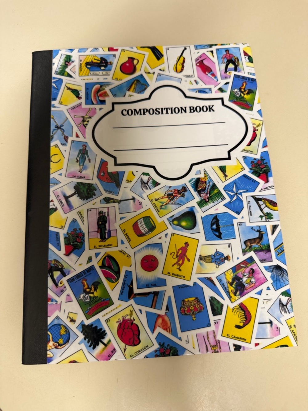 Composition Book - Colorful Loteria Card Cover